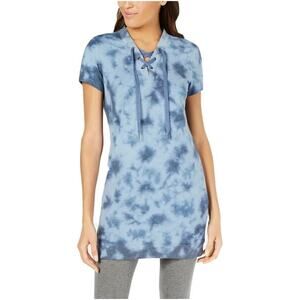 Ideology Women Blue Casual Tie dye Dress Size S
